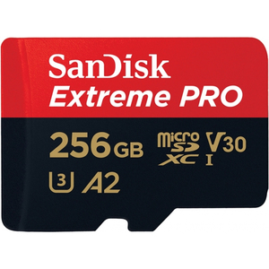 SanDisk Extreme Pro 256GB microSDXC Class 10 Memory Card