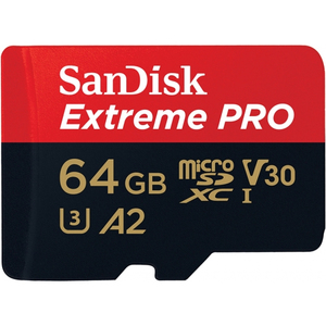 SanDisk Extreme Pro 64GB microSDXC Class 10 Memory Card