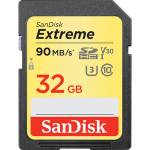 SanDisk Extreme 32 GB 32GB SDHC UHS-I Class 10 Memory Card