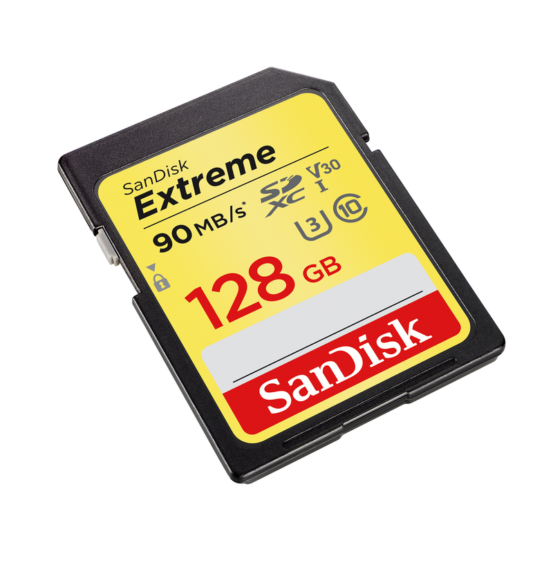 SanDisk Extreme 128GB SDXC Class 10 UHS-I Memory Card