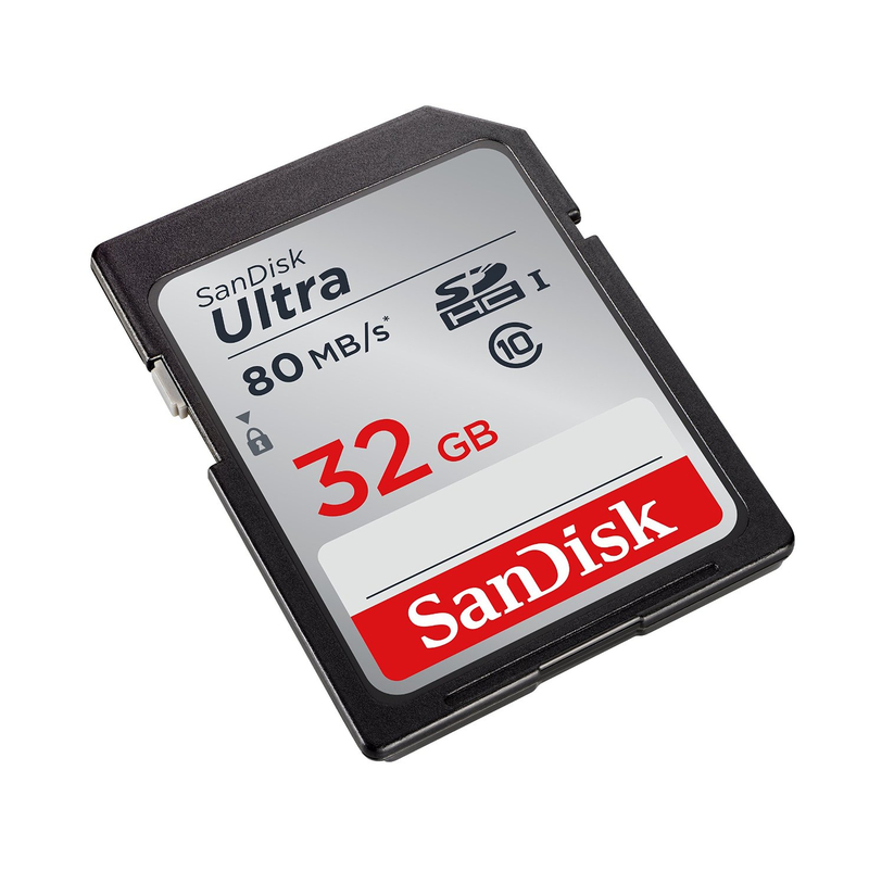 SanDisk 32GB Ultra SDHC 80MB/S Class 10 UHS-I