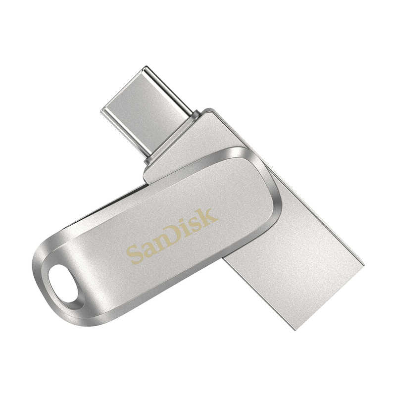 Sandisk 256GB Ultra-Dual Drive Luxe USB 3.1 Flash Drive USB Type-C/Type-A