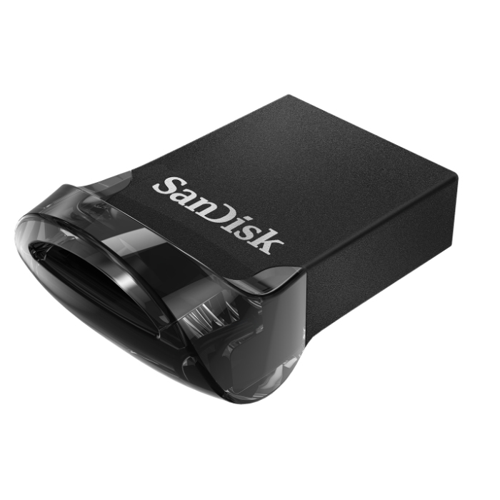 SanDisk Ultra Fit 128GB USB Type-A 3.1 (3.1 Gen 1) Memory Card Black