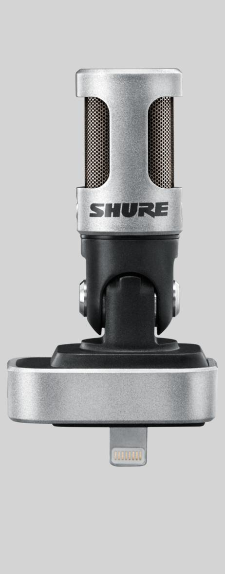 Shure MV88 iOS Digital Stereo Condenser Microphone (For use with iOS devices with Lightning Port)