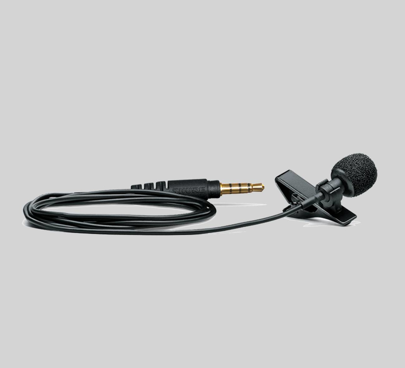 Shure MVL/A Condenser Lavalier Microphone (With 3.5 mm input jack)