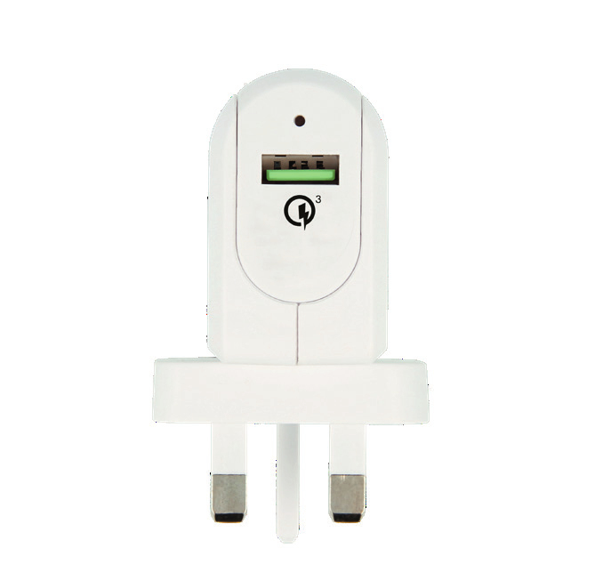 Skross UK USB Charger QC 3.0 White