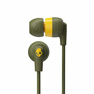 Skullcandy Ink'd+ Moss/Olive/Yellow In-Ear Earphones with Mic