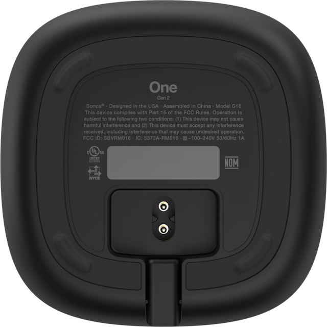 Sonos One Wireless Smart Speaker (Gen 2) - Black