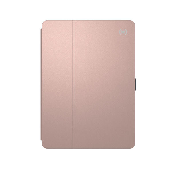 Speck Balance Folio Case Metallic Textured Rose Gold/Graphite Grey for iPad 9.7 Inch