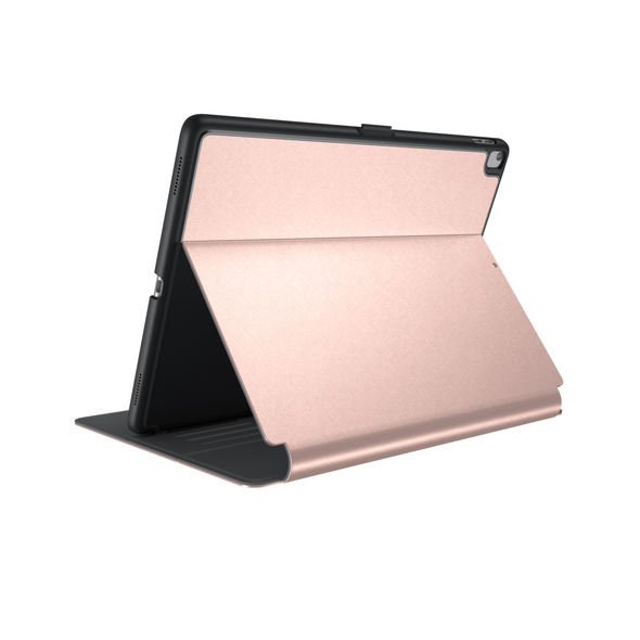 Speck Balance Folio Case Metallic Textured Rose Gold/Graphite Grey for iPad 9.7 Inch