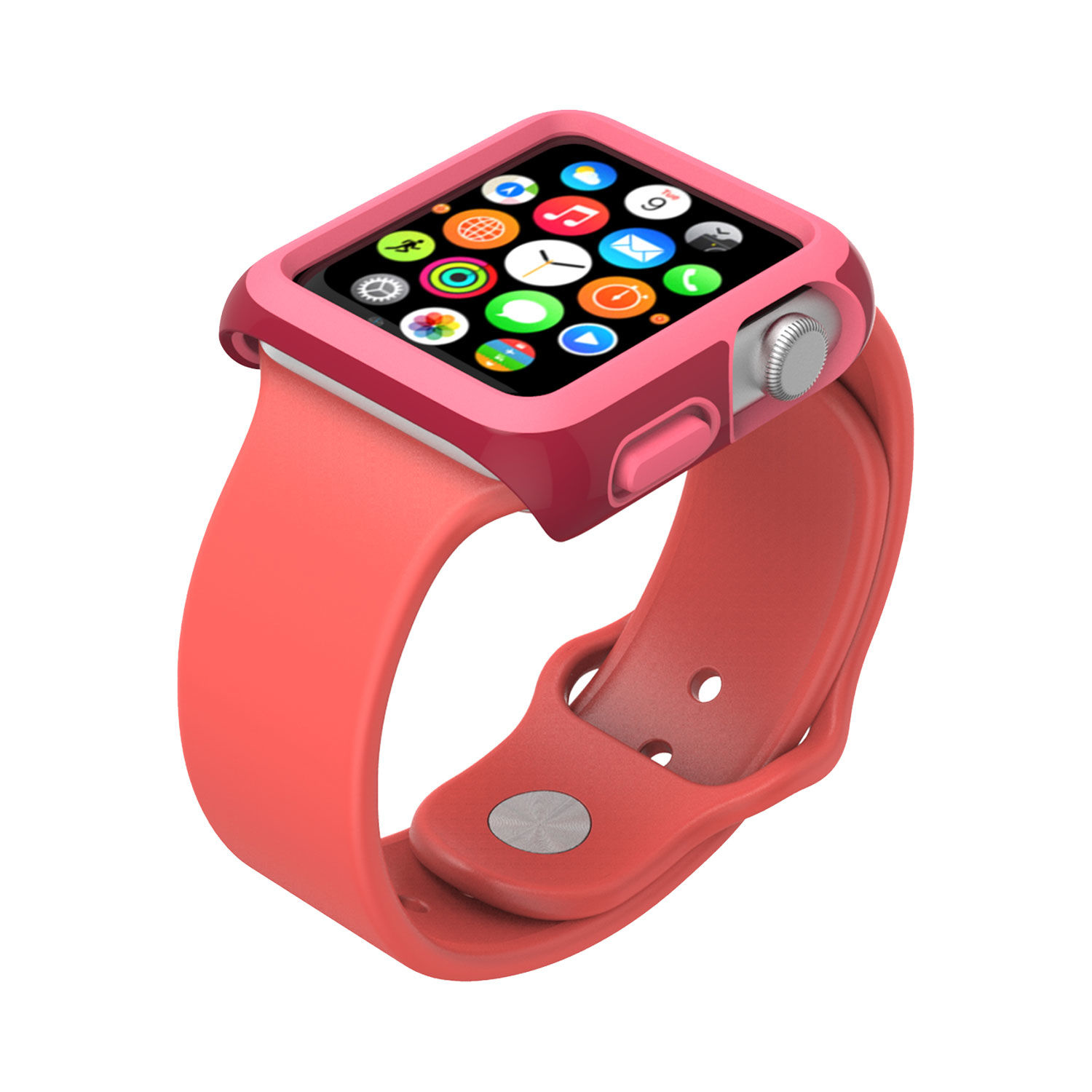 Speck Candyshell Fit Crimson Red/Splash Pink Apple Watch 38mm