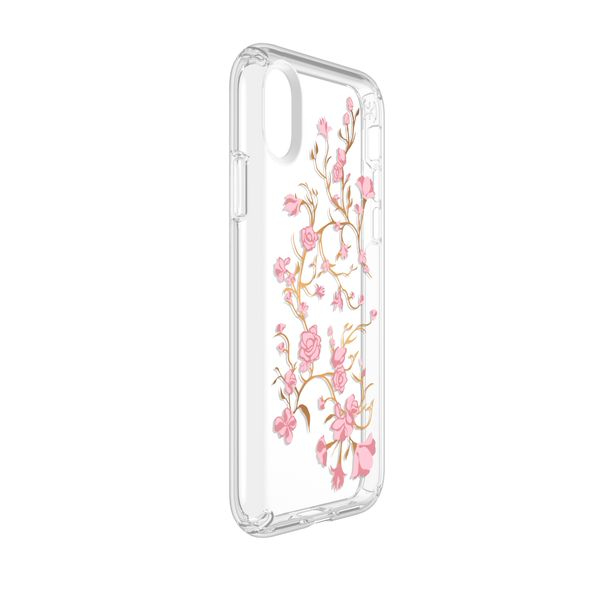 Speck Presidio Golden Blossoms Case Pink/Clear for iPhone X