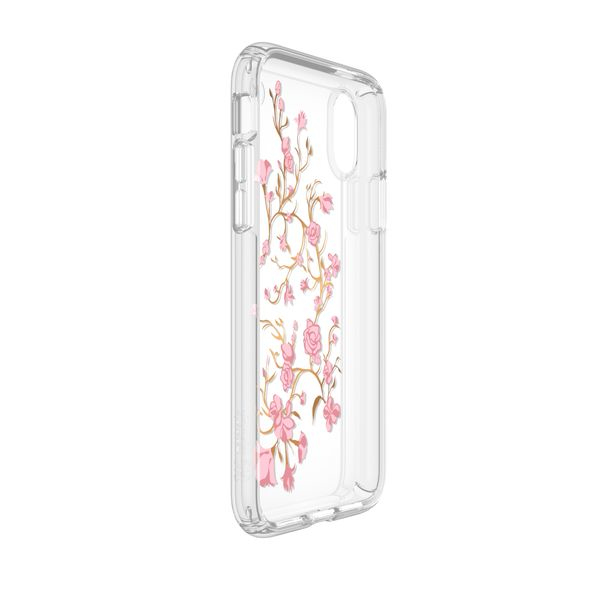 Speck Presidio Golden Blossoms Case Pink/Clear for iPhone X