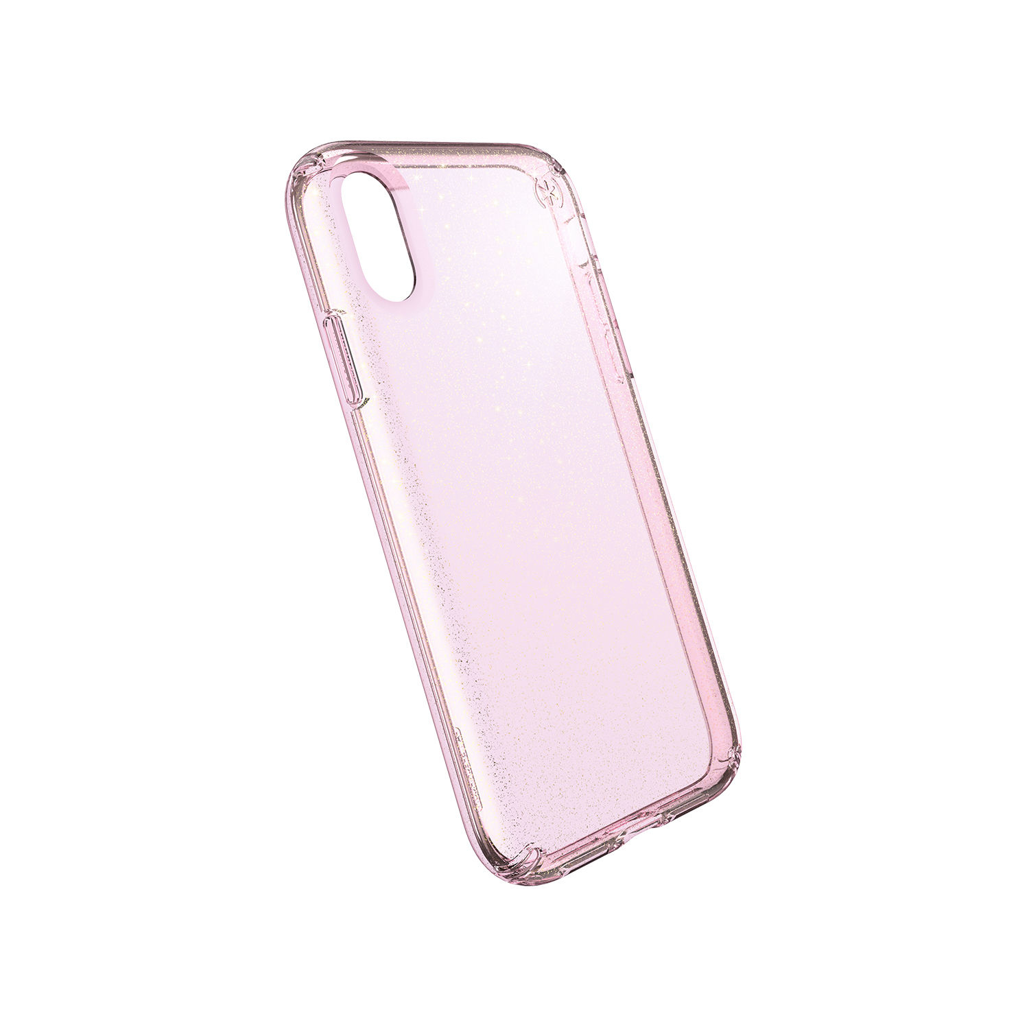 Speck Presidio Clear + Glitter Case Bella Pink with Gold Glitter/Bella Pink for iPhone XR