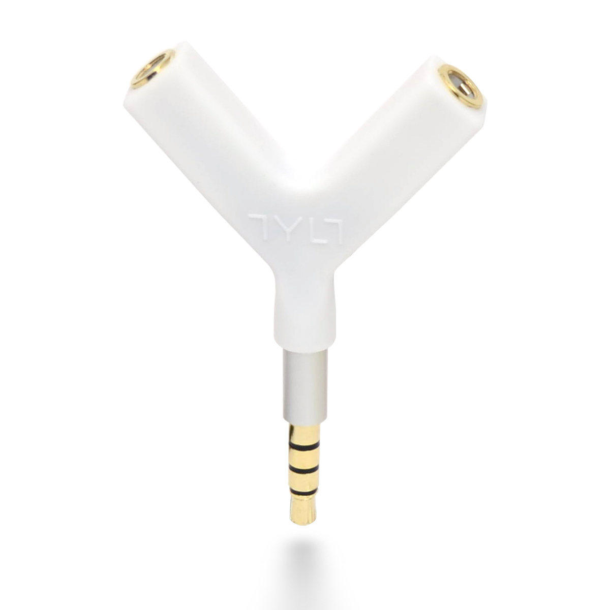 Tylt Headphone 3.5mm Y-Splitter White