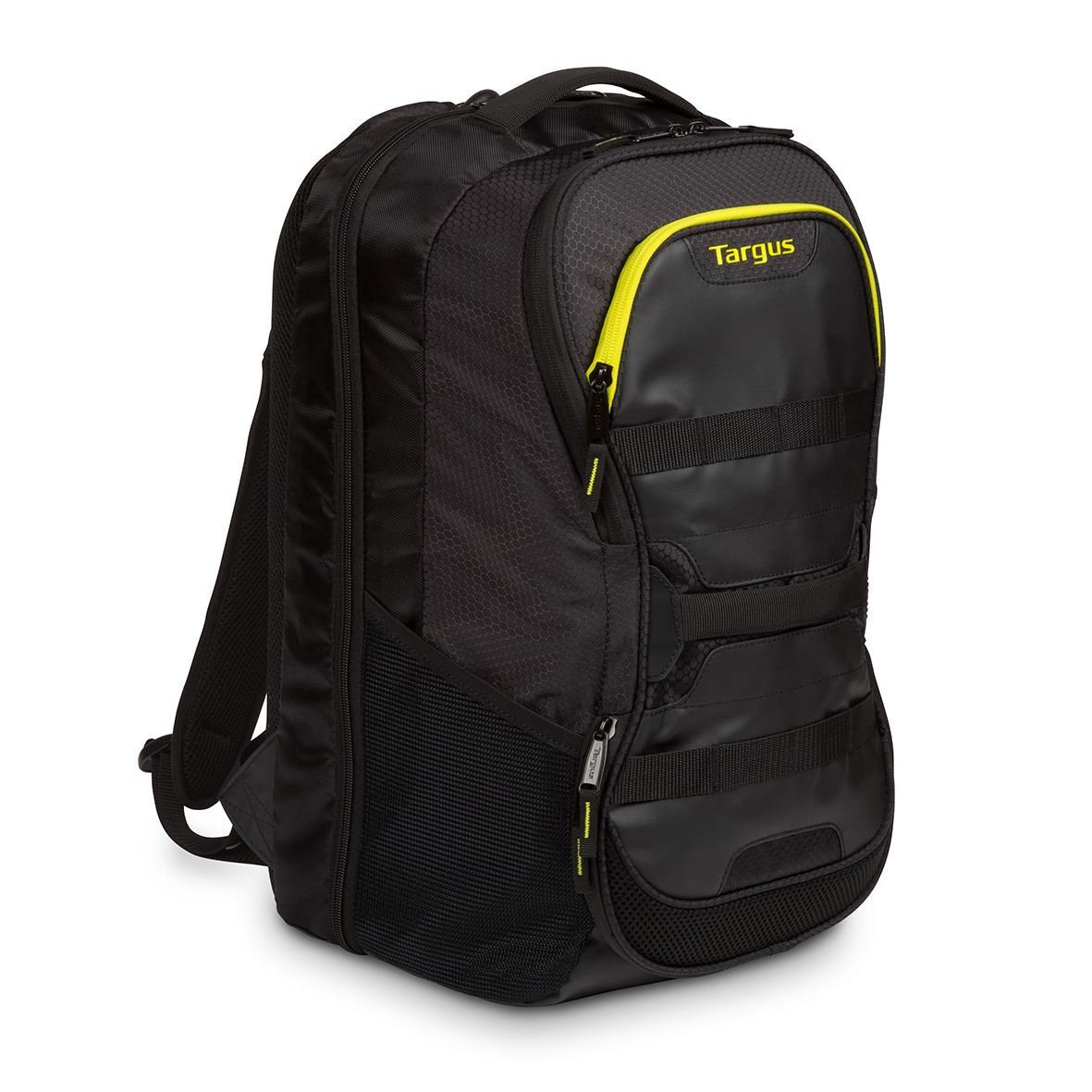 Targus Work + Play Fitness Backpack Black/Yellow Fits Laptop up to 15.6 Inch