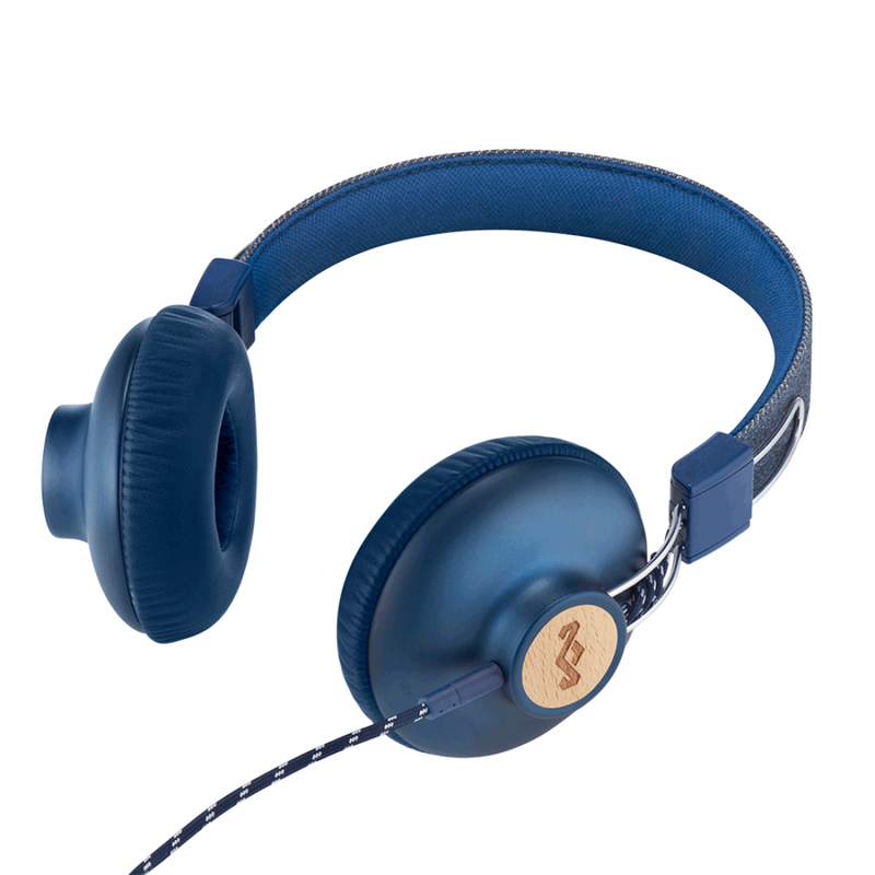 The House of Marley Positive Vibration 2.0 Denim On-Ear Headphones