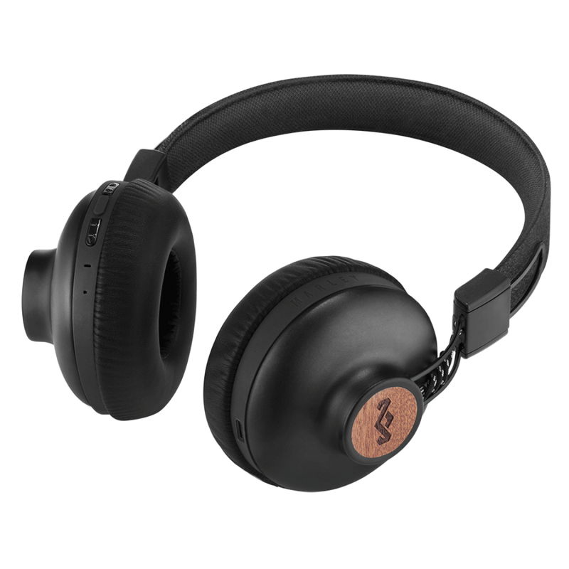 The House Of Marley Positive Vibration 2 Wirelees Signature Black Bluetooth On-Ear Headphone
