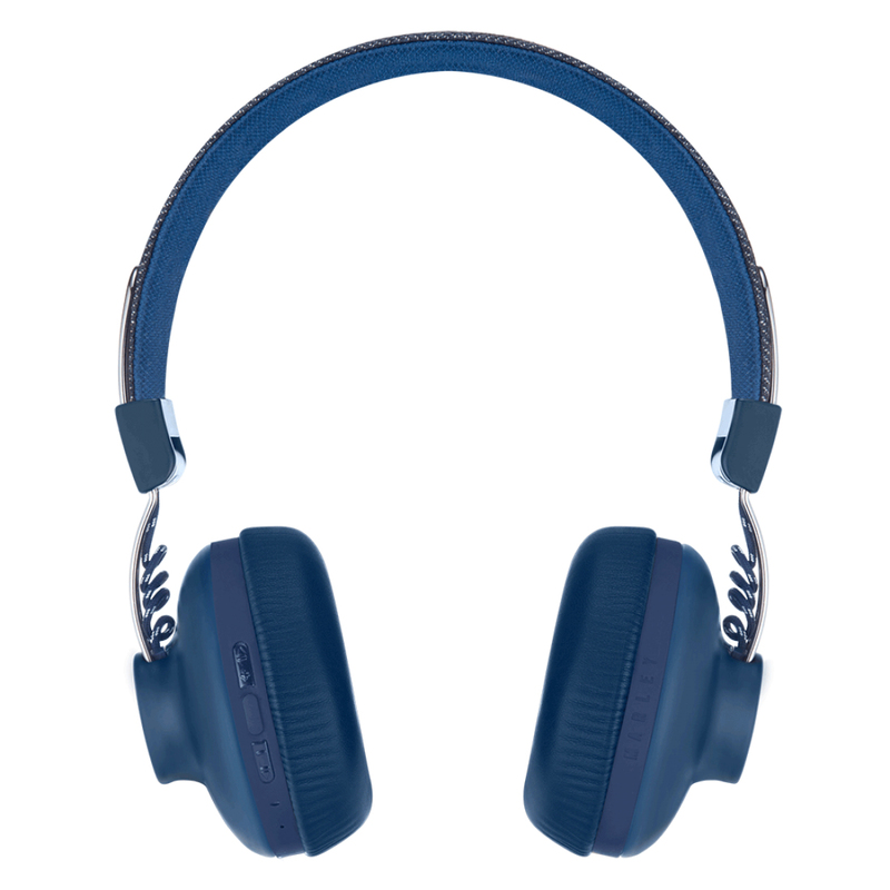 The House of Marley Positive Vibration 2 Wireless Signature Denim Bluetooth On-Ear Headphones