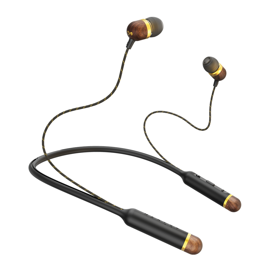 The House of Marley Smile Jamaica Brass Bluetooth In-Ear Earphones