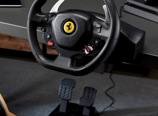 Thrustmaster T80 Ferrari 488 GTB Edition Racing Wheel + Pedals for PS4