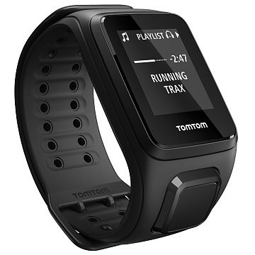 Tomtom Spark Music Black Large Gps Fitness Watch With 3GB Storage