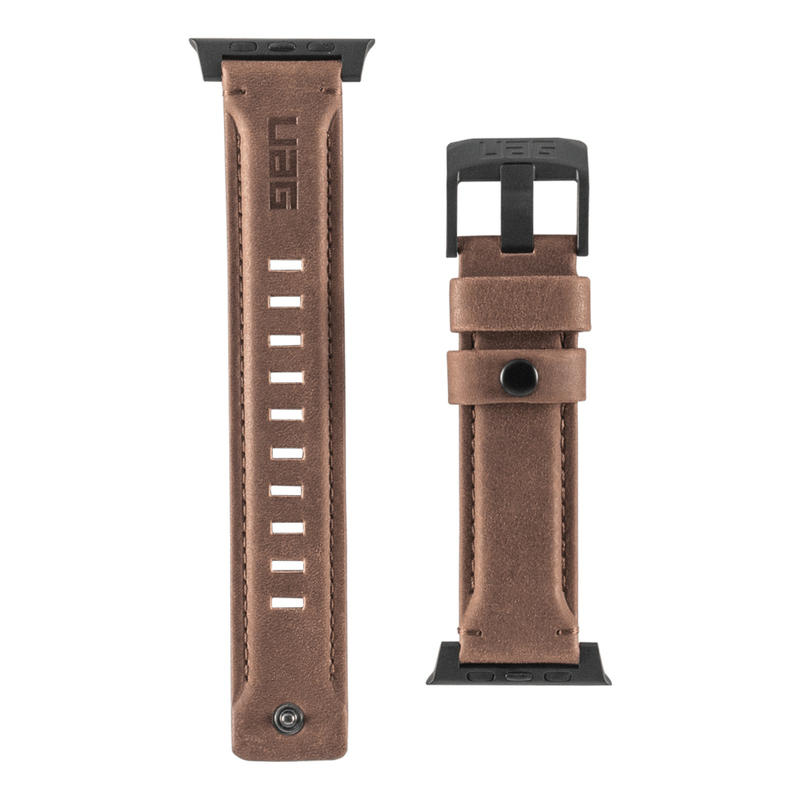 UAG 44/42mm Leather Strap Brown for Apple Watch (Compatible with Apple Watch 42/44/45mm)