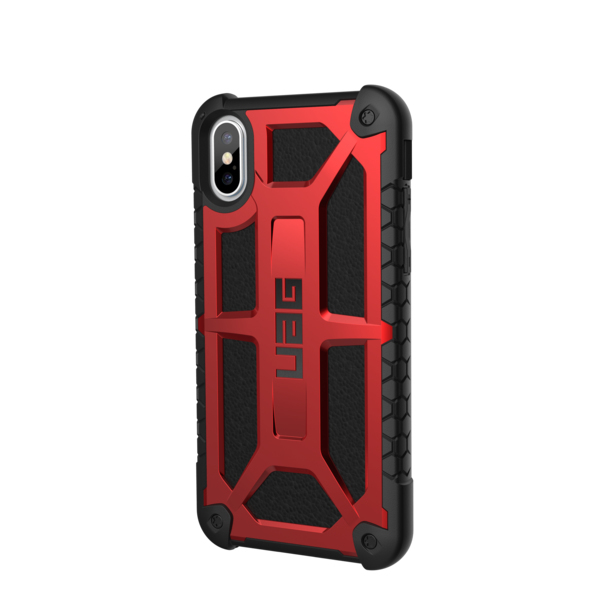 UAG Monarch Case Crimson/Black With Black Logo For iPhone X