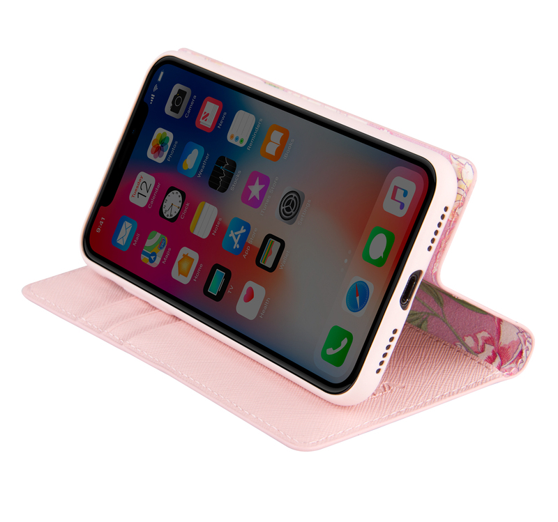 Viva Madrid Ramito Folio Case Pink for iPhone X