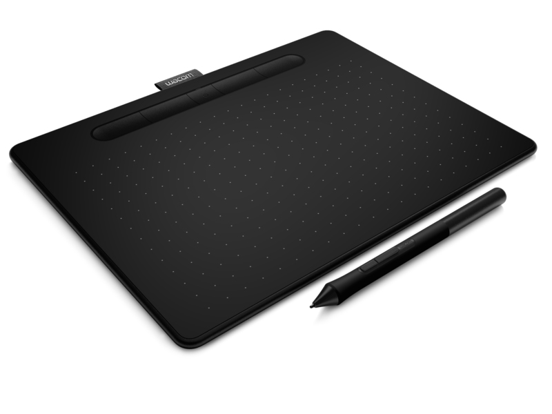 Wacom Intuos M Black Bluetooth Creative Pen Tablet - CTL-6100WLK-N