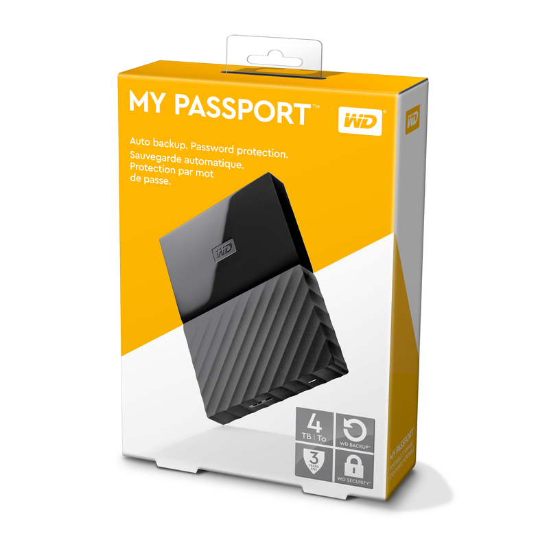 Western Digital 4TB My Passport Black