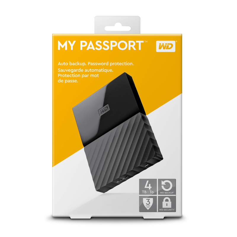 Western Digital 4TB My Passport Black