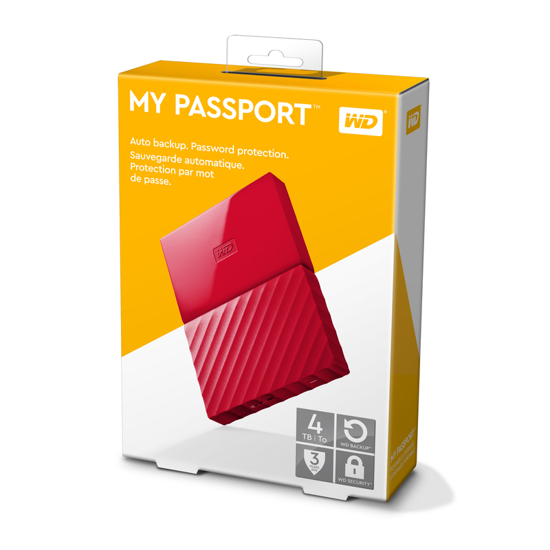 Western Digital 4TB My Passport Red