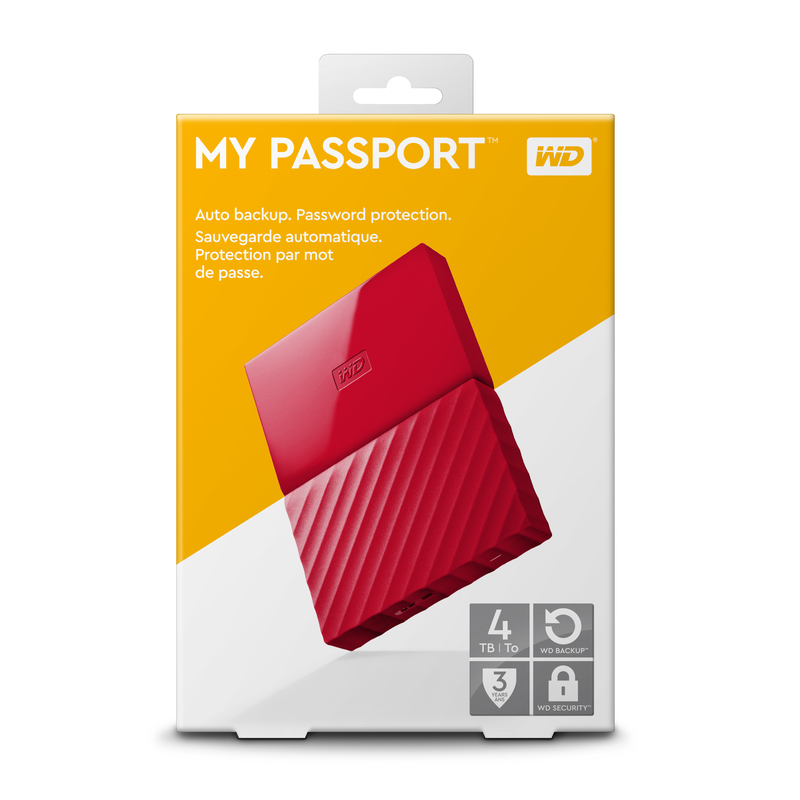Western Digital 4TB My Passport Red