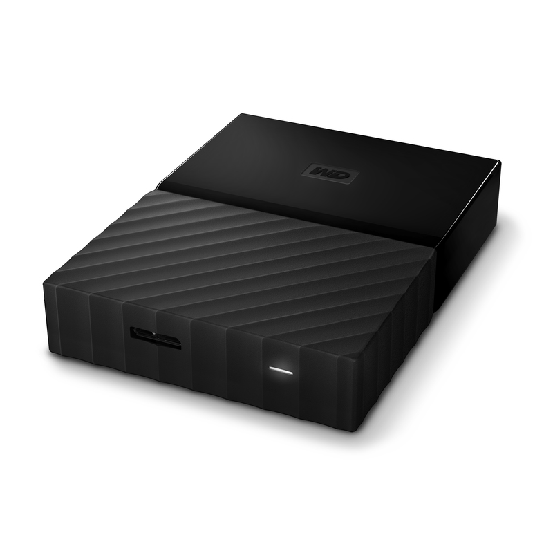 Western Digital My Passport 2TB Black with Type C Cable External Hard Drive for Mac