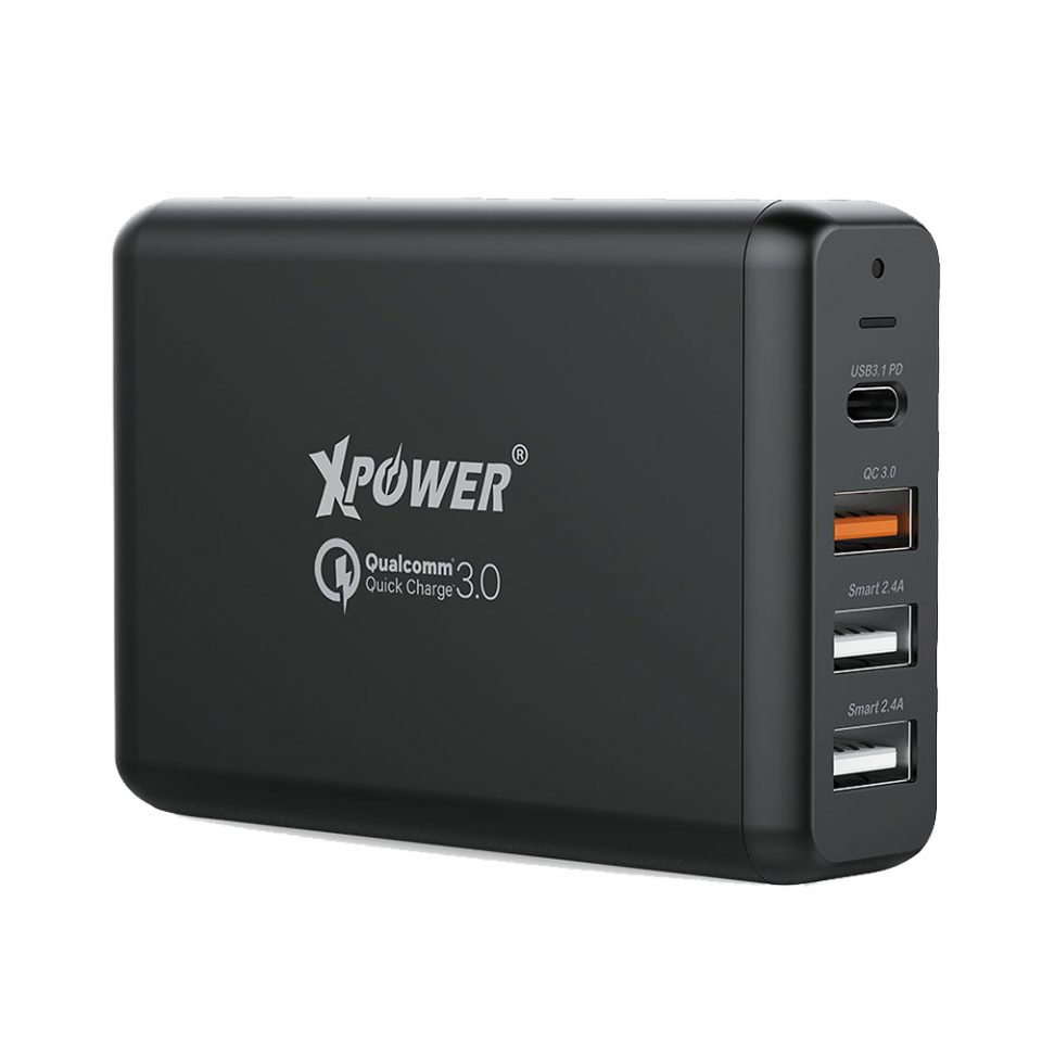 XPower DC4PD Black 4-Port QC3.0 Charger