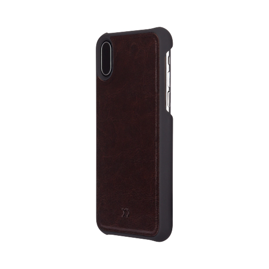 Xqisit Eman Wallet Case Brown for iPhone X