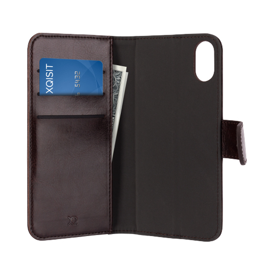 Xqisit Eman Wallet Case Brown for iPhone X