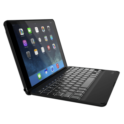 Zagg Non Backlit Folio Case Black with Uk Keyboard iPad Air 2