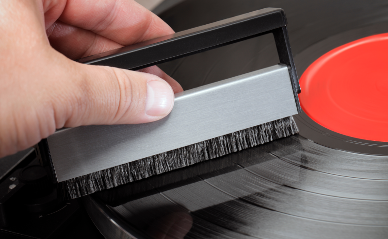 Cleaning a Vinyl Record
