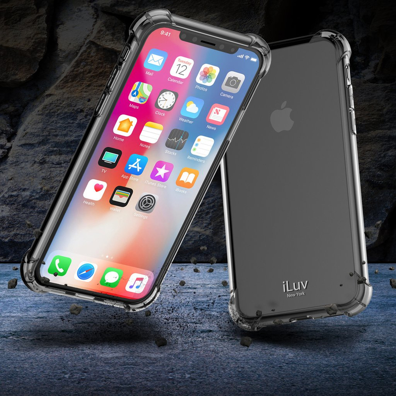 Iluv Gelato Anti-Shock Soft Flex Case Black for iPhone X