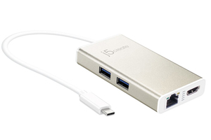 j5create USB-C to HDMI/Gigabit Ethernet/USB 3.0 Adapter