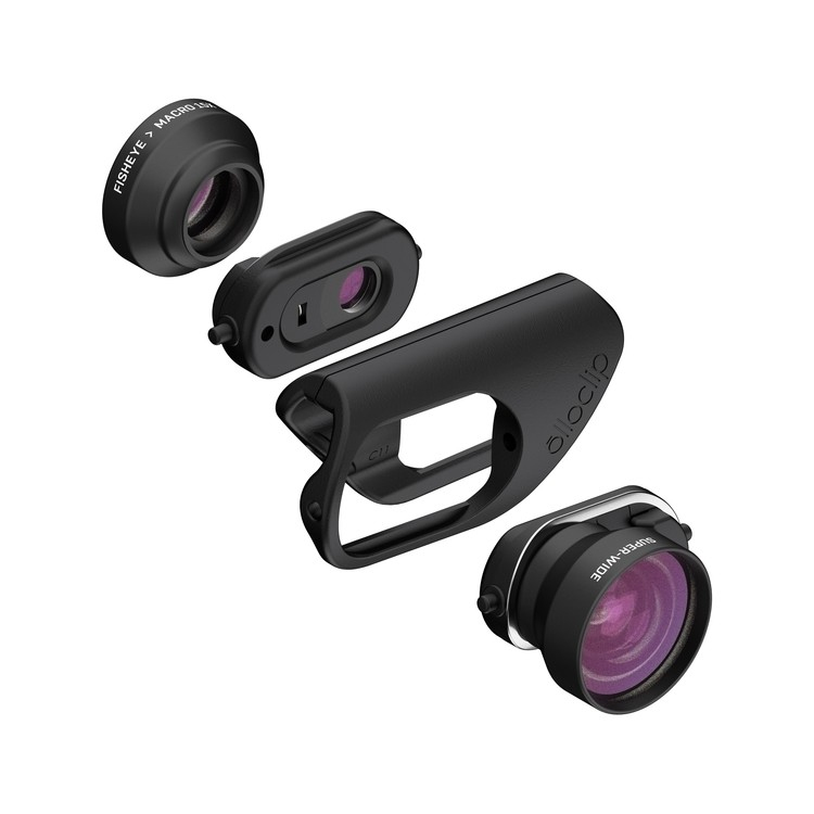 Olloclip Core Lens Set Black & Ollocase Clear For iPhone 7/7 Plus