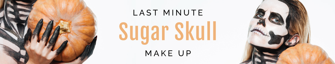 Last-minute Sugar Skull Make-up