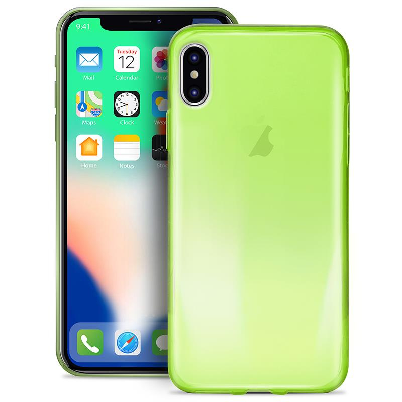 Puro 0.3 Nude Tpu Ultra-Slim Case Green for Iphone X 